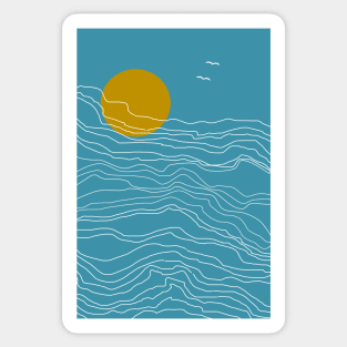 Retro Sun Design Sticker